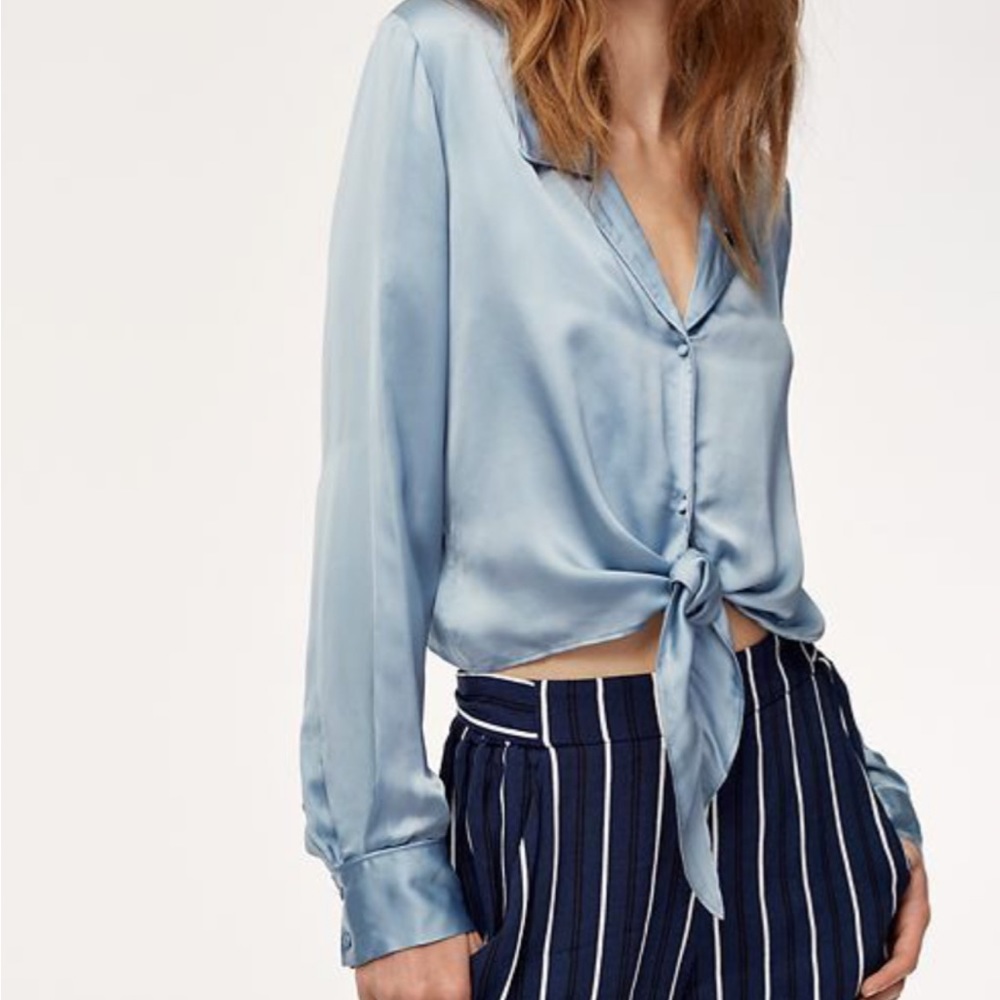 Wilfred Peaufiner Satin Blouse small